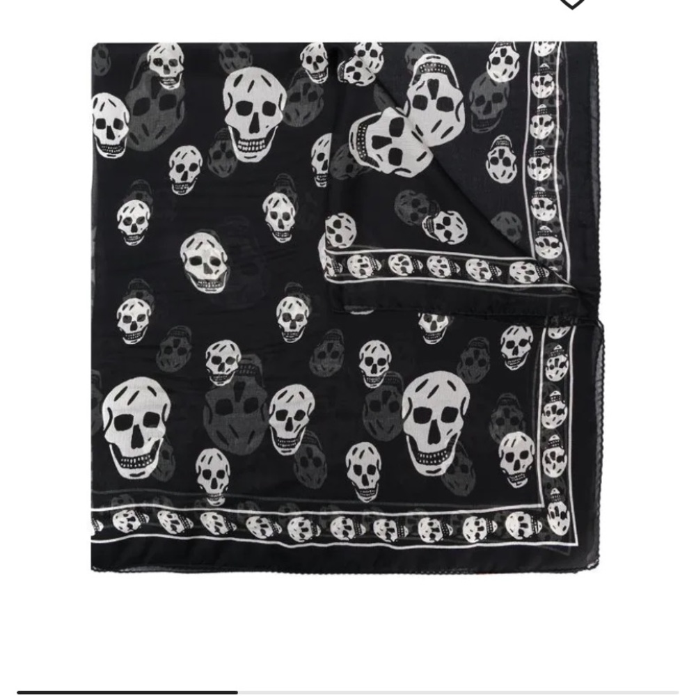 Alexander McQueen Silk Sheer Scarf